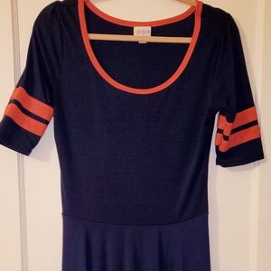 LuLaRoe Nicole - Navy and Red in Medium